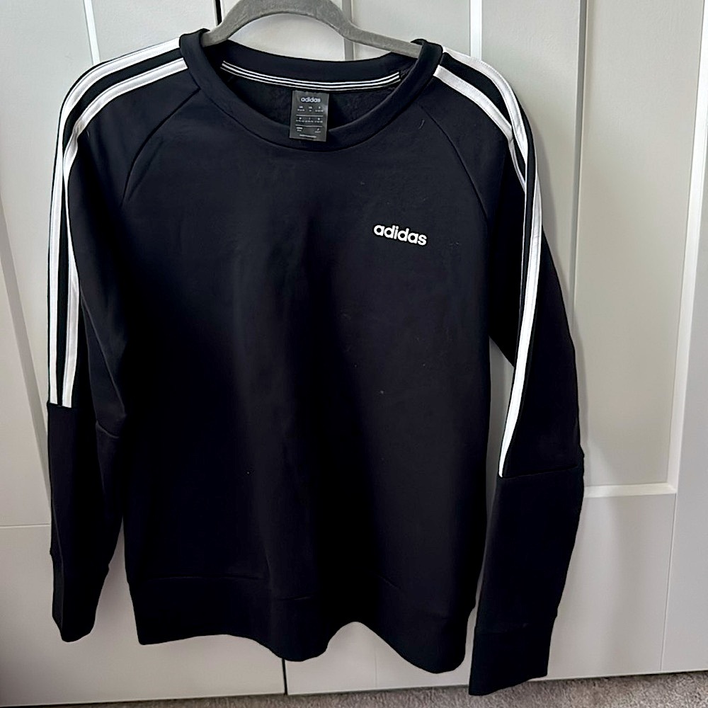 Adidas Black Crewneck Sweatshirt